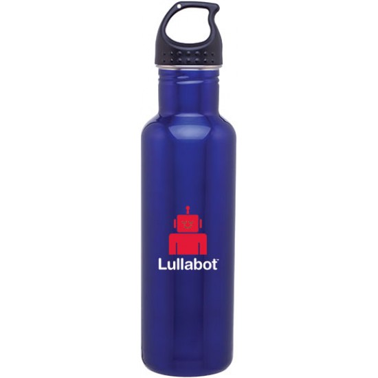 Custom Logo 24 Oz. H2go Bolt Blue Stainless Steel Water Bottle