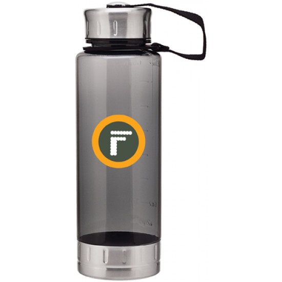 Custom Logo 23 Oz. H2go Graphite Fusion Bottle