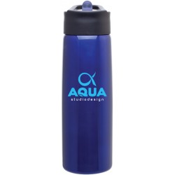 Custom Logo 24 Oz. H2go Hydra Blue Stainless Steel Bottle Custom Logo 24 Oz. H2go Hydra Blue Stainless Steel Bottle
