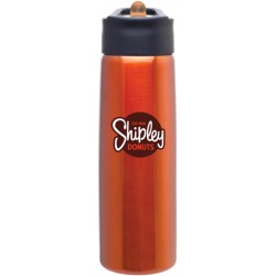 Custom Logo 24 Oz. H2go Hydra Orange Stainless Steel Bottle Custom Logo 24 Oz. H2go Hydra Orange Stainless Steel Bottle