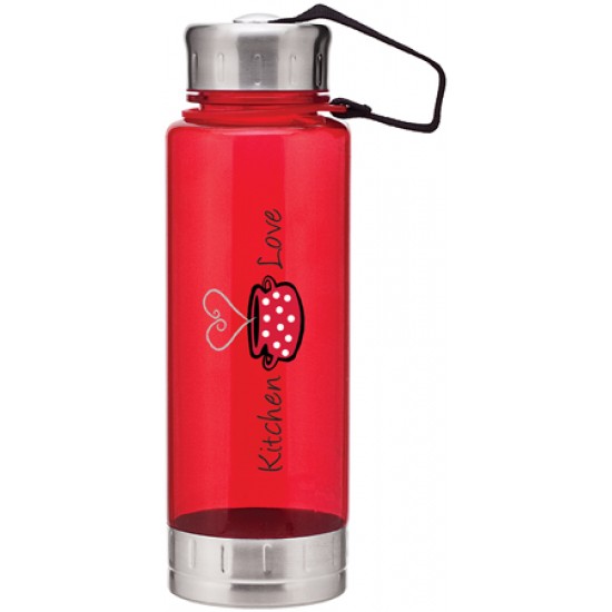 Custom Logo 23 Oz. H2goÂ® Red Fusion Bottle