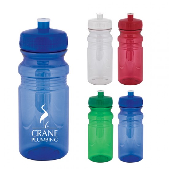 Custom Logo 20 oz. Eco-Polyclear Bike/Fitness Water Bottle