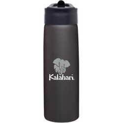 Custom Logo 24 Oz. H2go Hydra Matte Black Stainless Steel Bottle Custom Logo 24 Oz. H2go Hydra Matte Black Stainless Steel Bottle