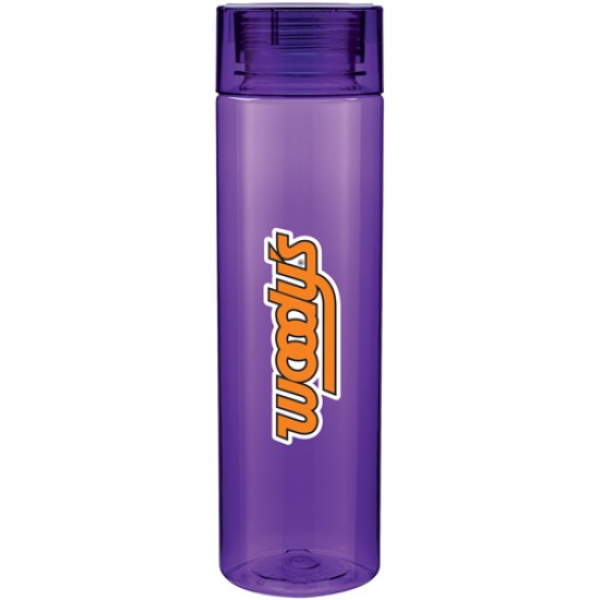 Custom Logo 32 Oz. H2go Purple Vornado Bottle