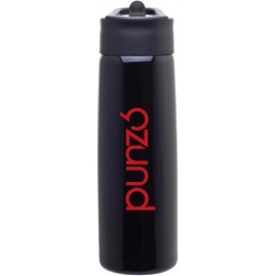 Custom Logo 24 Oz. H2go Hydra Black Stainless Steel Bottle Custom Logo 24 Oz. H2go Hydra Black Stainless Steel Bottle