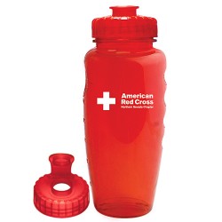 Custom Logo 32 Oz. Eco-Poly Clear Bottle with Push Pull Lid Custom Logo 32 Oz. Eco-Poly Clear Bottle with Push Pull Lid