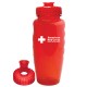 Custom Logo 32 Oz. Eco-Poly Clear Bottle with Push Pull Lid