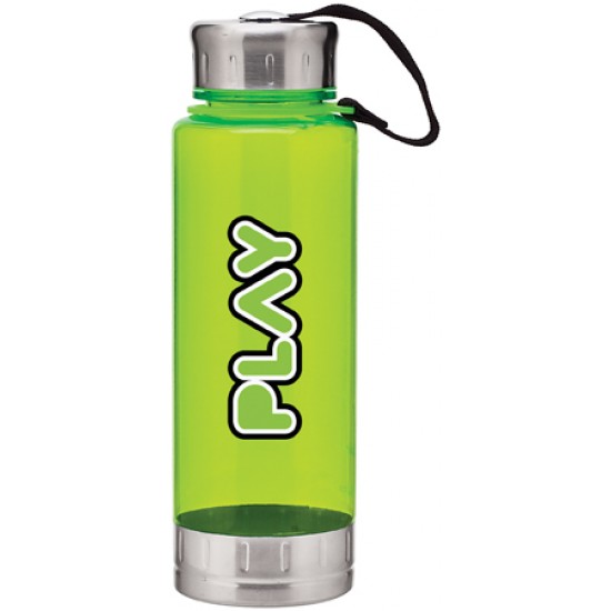 Custom Logo 23 Oz. H2go Lime Green Fusion Bottle