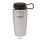 Custom Logo 32 Oz. Stainless Steel Nalgene Backpacker Bottle w/ Black Closure Attached