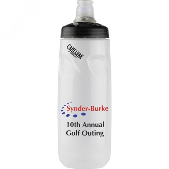 Custom Logo 24 Oz. CamelBak Podium Bottle (Clear/Black)