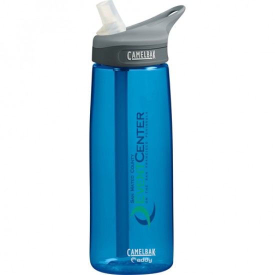 Custom Logo 0.75 Liter CamelBak Eddy Bottle (Royal Blue)