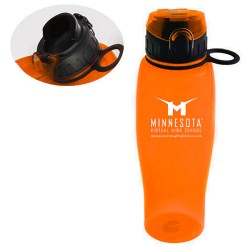 Custom Logo Shatter Proof PETG 24 oz. Quencher Bottle with Flip Top Lid Custom Logo Shatter Proof PETG 24 oz. Quencher Bottle with Flip Top Lid