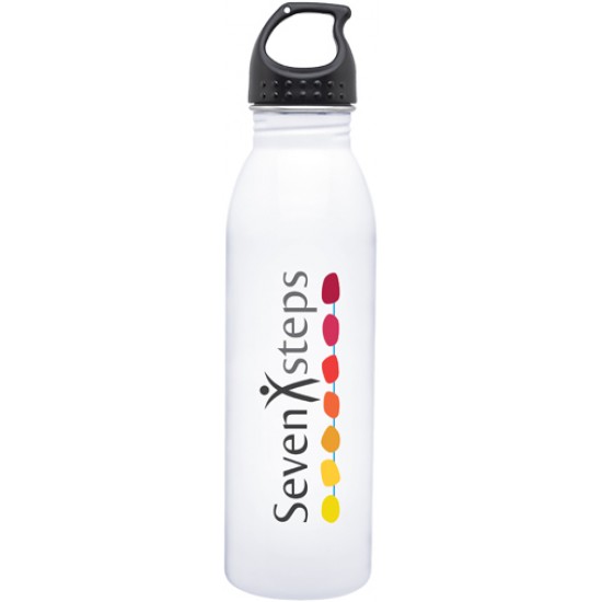 Custom Logo 24 Oz. H2go SS Solus White Stainless Steel Bottle