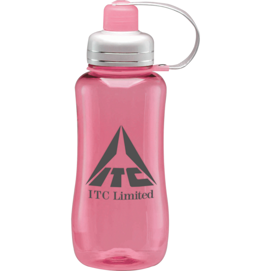 Custom Logo 28 Oz. Silver Top Collection Water Bottle