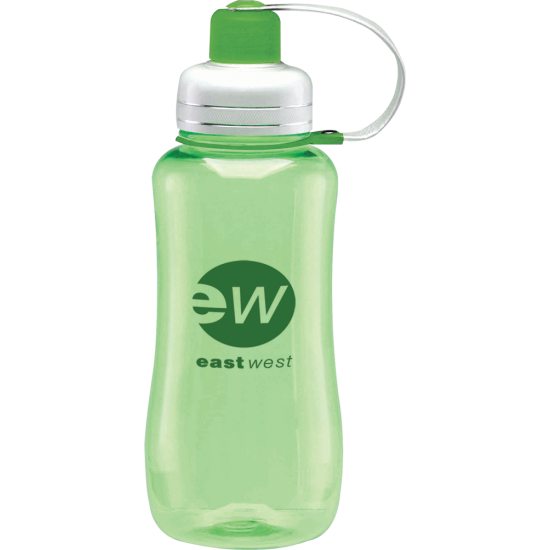 Custom Logo 28 Oz. Silver Top Collection Water Bottle