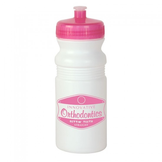 Custom Logo 20 Oz. Megamouth Water Bottle w/ Push Pull Lid