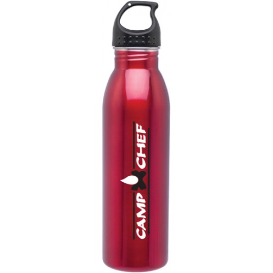 Custom Logo 24 Oz. H2go SS Solus Red Stainless Steel Bottle