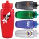 Custom Logo 32 oz. PETE Sport Water Bottle w/ Push/Pull Lid