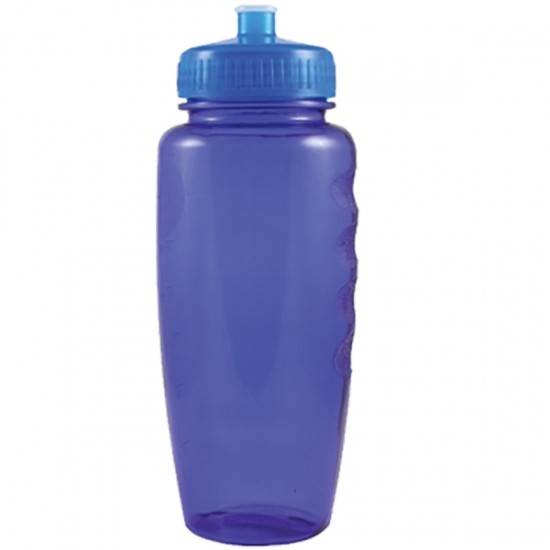 Custom Logo 32 oz. PETE Sport Water Bottle w/ Push/Pull Lid