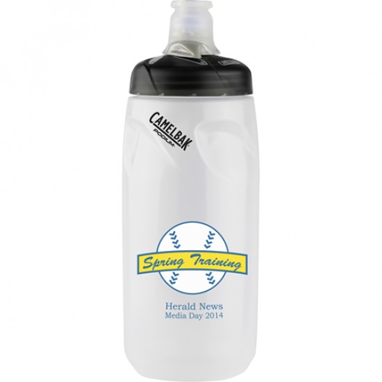 Custom Logo 21 Oz. CamelBak Podium Bottle (Clear/Black)