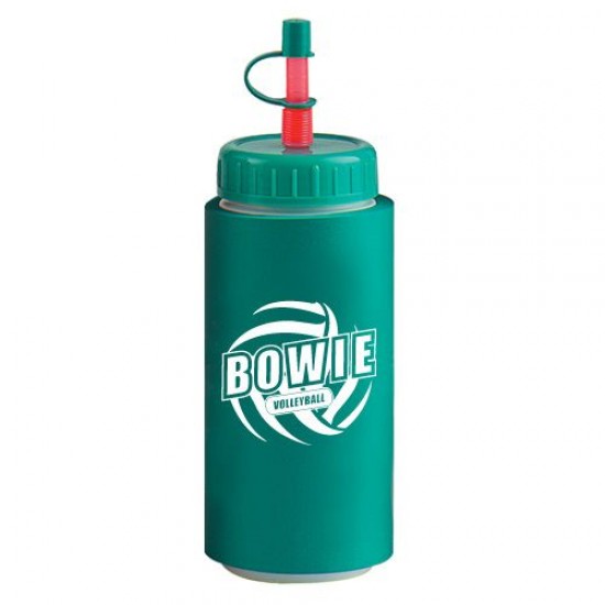 Custom Logo Foam Insulated 16 oz. Sport Bottle with Straw