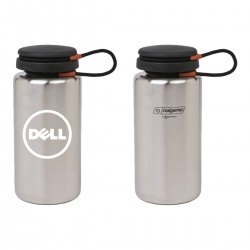 Custom Logo 38 Oz. Stainless Steel Nalgene Bottle w/ Black Closure Attached Custom Logo 38 Oz. Stainless Steel Nalgene Bottle w/ Black Closure Attached