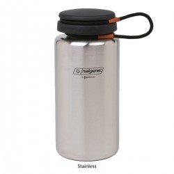 Custom Logo 38 Oz. Stainless Steel Nalgene Bottle w/ Black Closure Attached Custom Logo 38 Oz. Stainless Steel Nalgene Bottle w/ Black Closure Attached