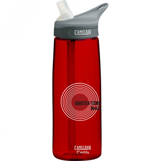 Custom Logo 0.75 Liter CamelBak Eddy Bottle (Chili Red)