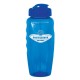 Custom Logo 28 Oz. Translucent Gripper Water Bottle w/ Super Sipper Lid