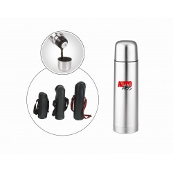 Custom Logo 12 Oz. Slim Thermal Bottle with Pouch Custom Logo 12 Oz. Slim Thermal Bottle with Pouch