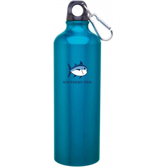 Custom Logo 24 Oz. Aqua Blue H2go Classic Aluminum Water Bottle