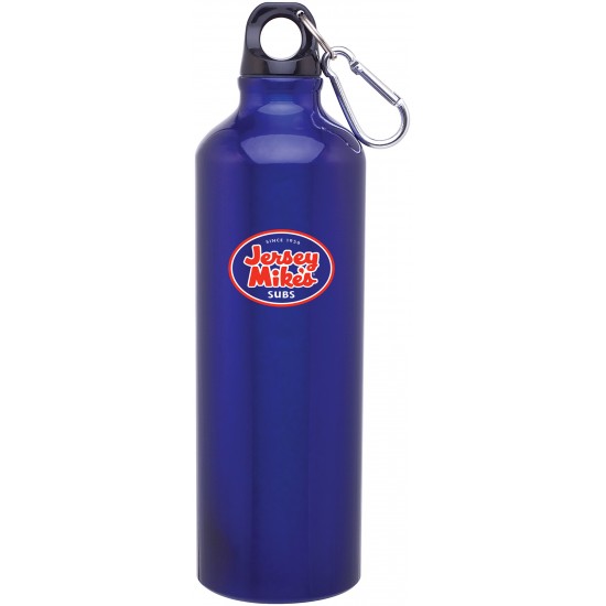 Custom Logo 24 Oz. Blue H2go Classic Aluminum Water Bottle