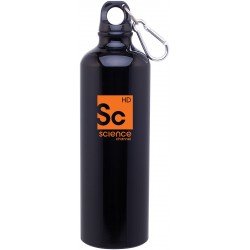 Custom Logo 24 Oz. Black H2go Classic Aluminum Water Bottle Custom Logo 24 Oz. Black H2go Classic Aluminum Water Bottle