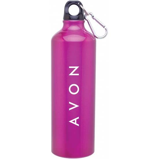 Custom Logo 24 Oz. Fuchsia Pink H2go Classic Aluminum Water Bottle