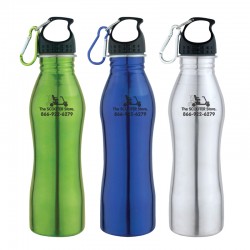 Custom Logo 24 Oz. Stainless Steel Thermal Bottle (Curved Design) Custom Logo 24 Oz. Stainless Steel Thermal Bottle (Curved Design)
