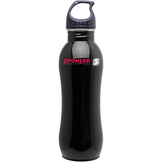 Custom Logo 24 Oz. H2go Balance Black Stainless Steel Water Bottle