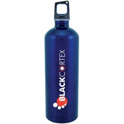 Custom Logo H2go Classic Blue 34 Oz. Stainless Steel Water Bottle Custom Logo H2go Classic Blue 34 Oz. Stainless Steel Water Bottle