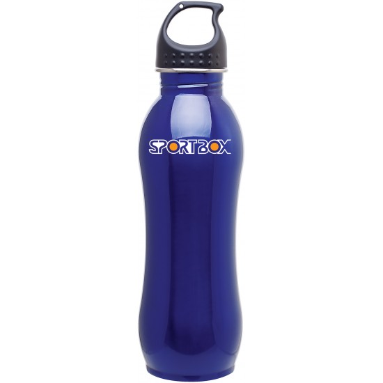 Custom Logo 24 Oz. H2go Balance Blue Stainless Steel Water Bottle